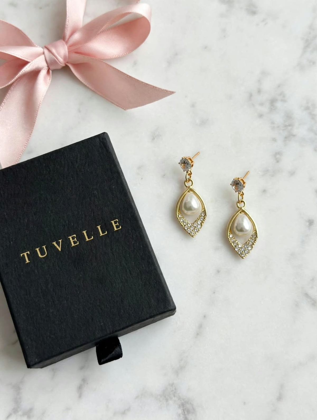 Celeste Geometric Drop Earrings
