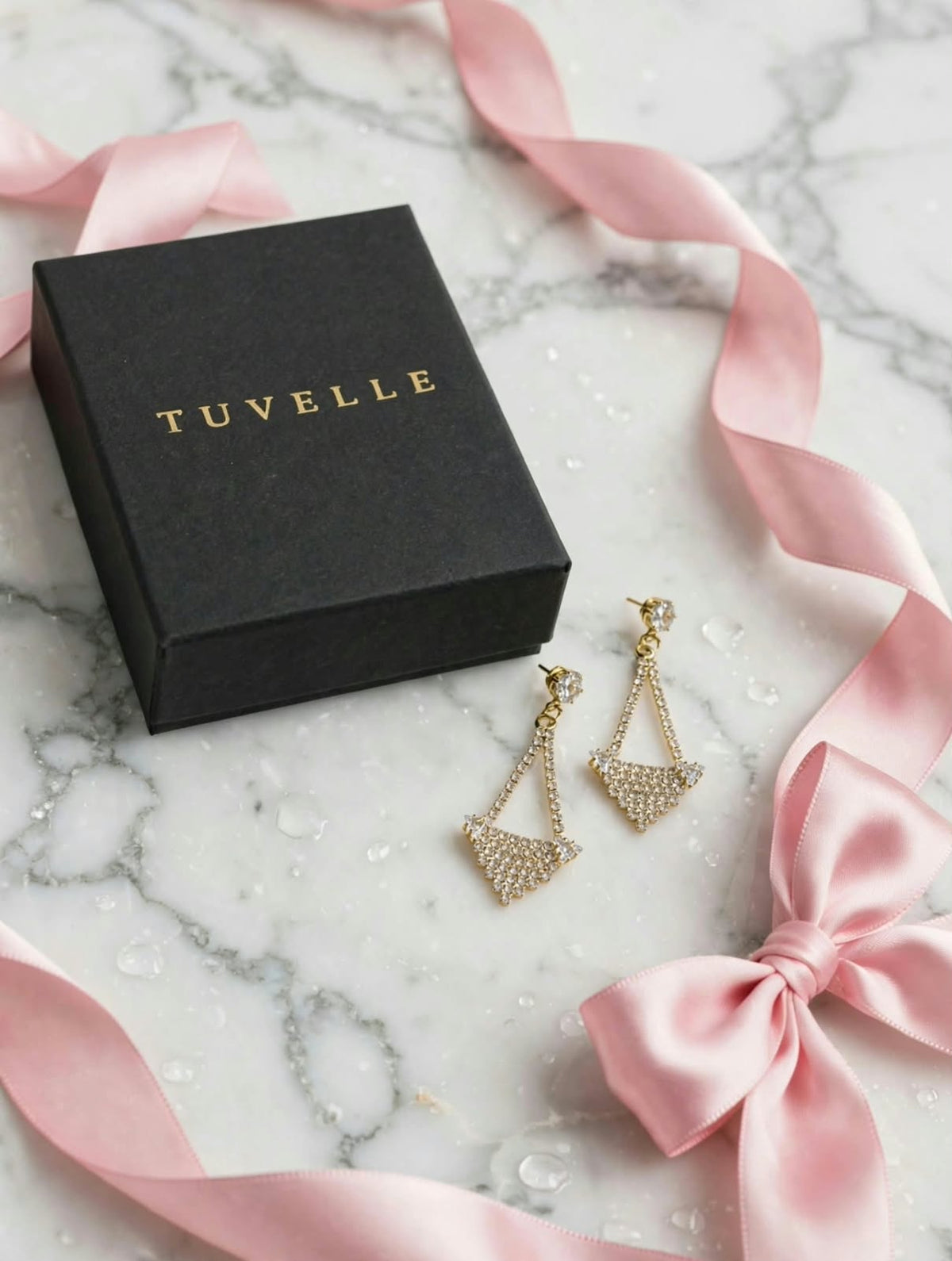 Luna Pearl-Look Drop Earrings